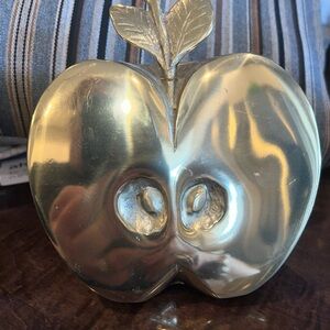 Gatco Solid Brass Apple Sculpture Decorative Accent bookend